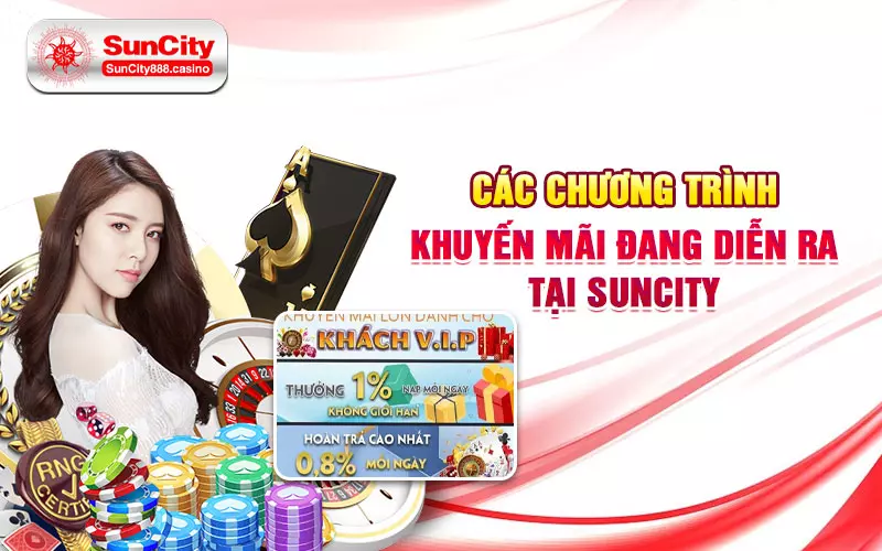 Các chương trình khuyến mãi đang diễn ra tại SunCity