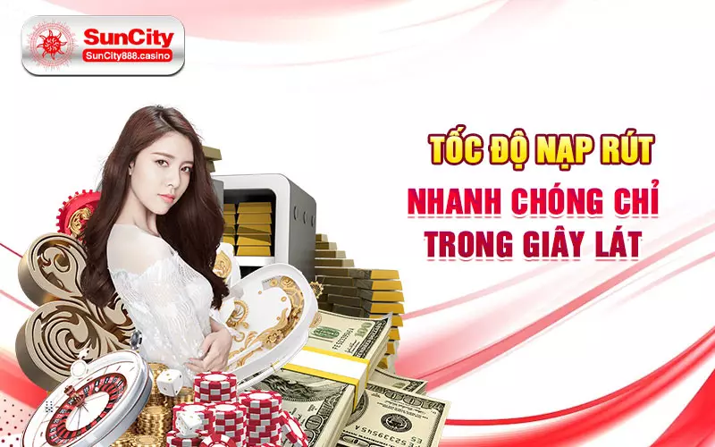 Tốc độ nạp rút nhanh chóng chỉ trong giây lát